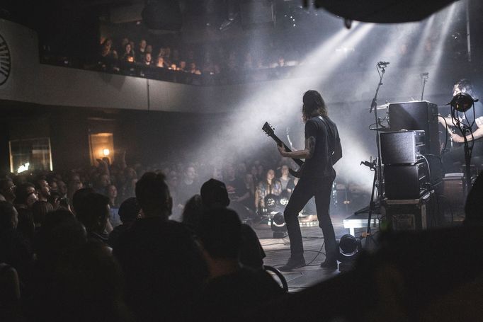 Snímek ze staršího pražského koncertu Russian Circles.