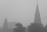Kreml ponořený v mlze