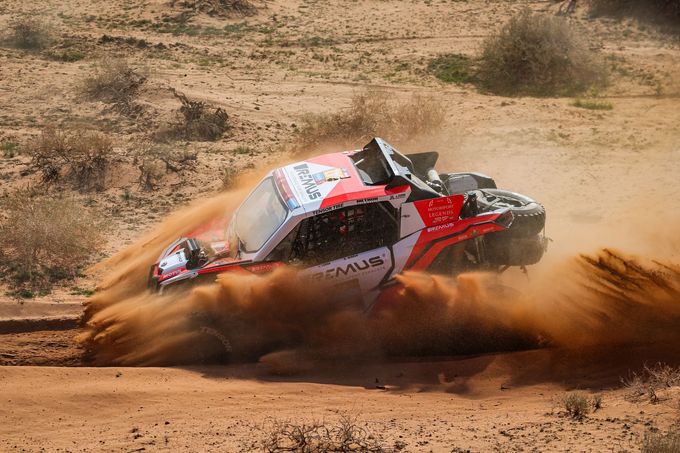 Lukas Lauda (Can-Am) na trati Rallye Dakar 2024