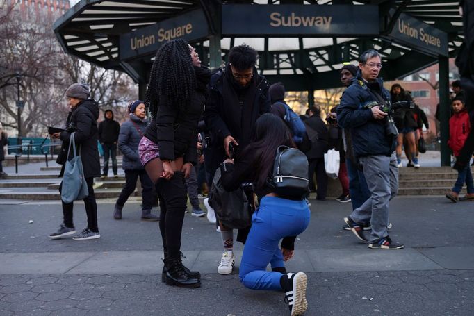 No Pants Subway Ride