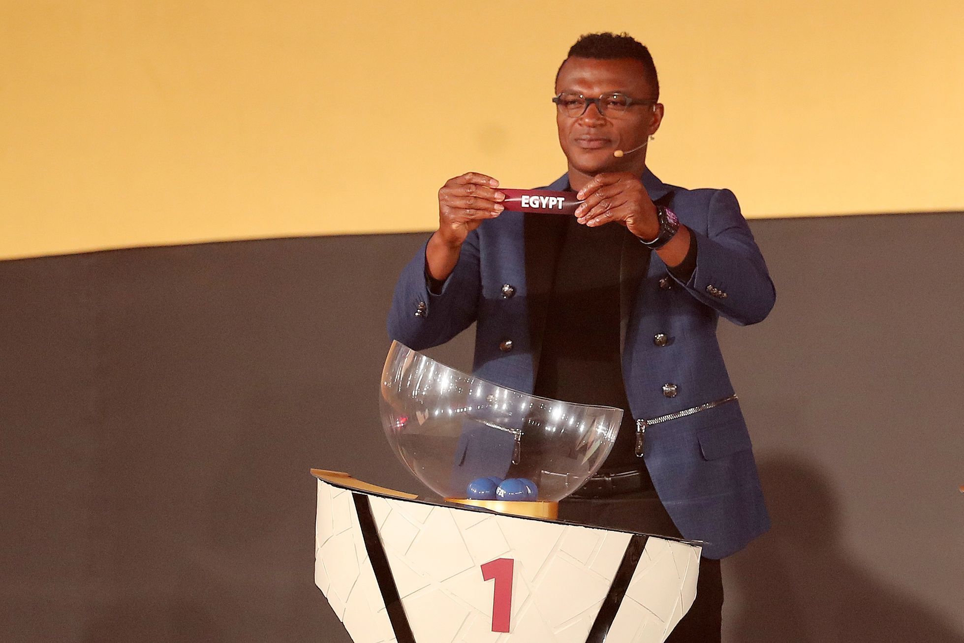 2022 World Cup - African Qualifiers Draw Marcel Desailly