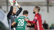 fotbal, Fortuna:Liga 2019/2020, Bohemians - Olomouc, Michal Reichl, Lukáš Hůlka, Vít Beneš