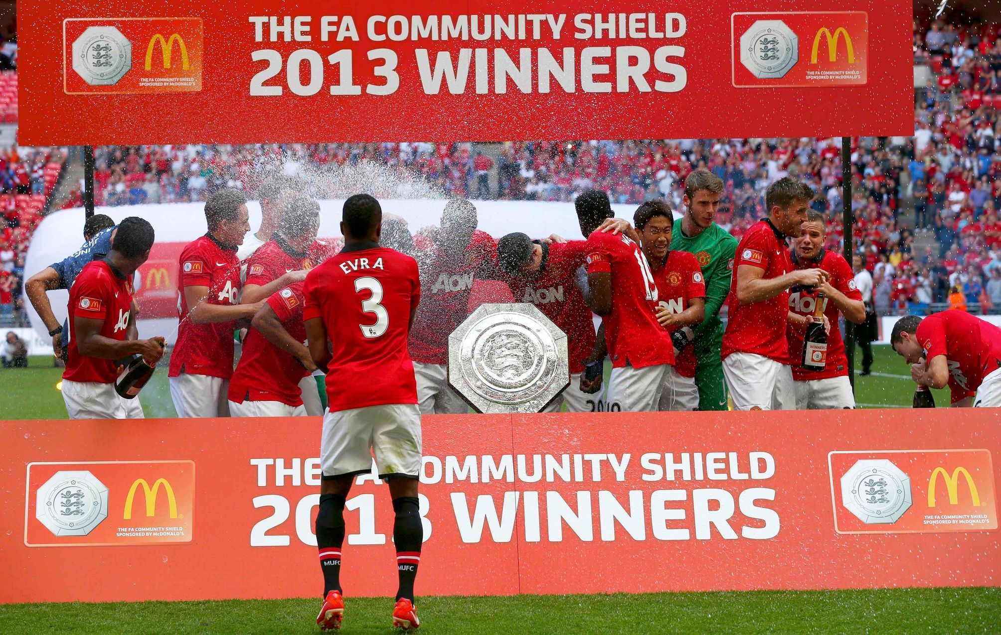 Fotbal: Manchester United slaví vítězství v FA Community Shield
