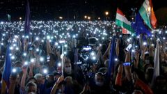 maďarsko, demonstrace, index, svoboda slova, média, orbán, budapešť