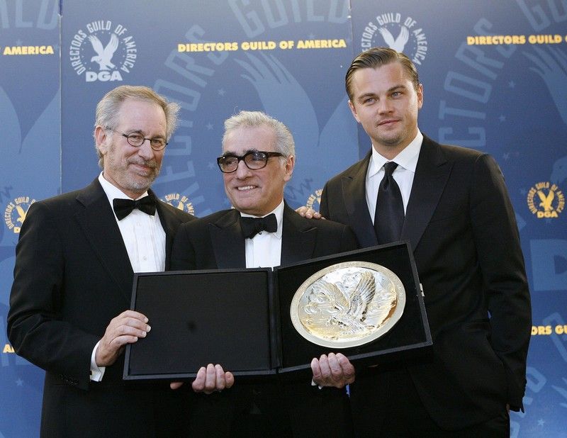 Martin Scorsese, Steven Spielberg a herec Leonardo DiCaprio