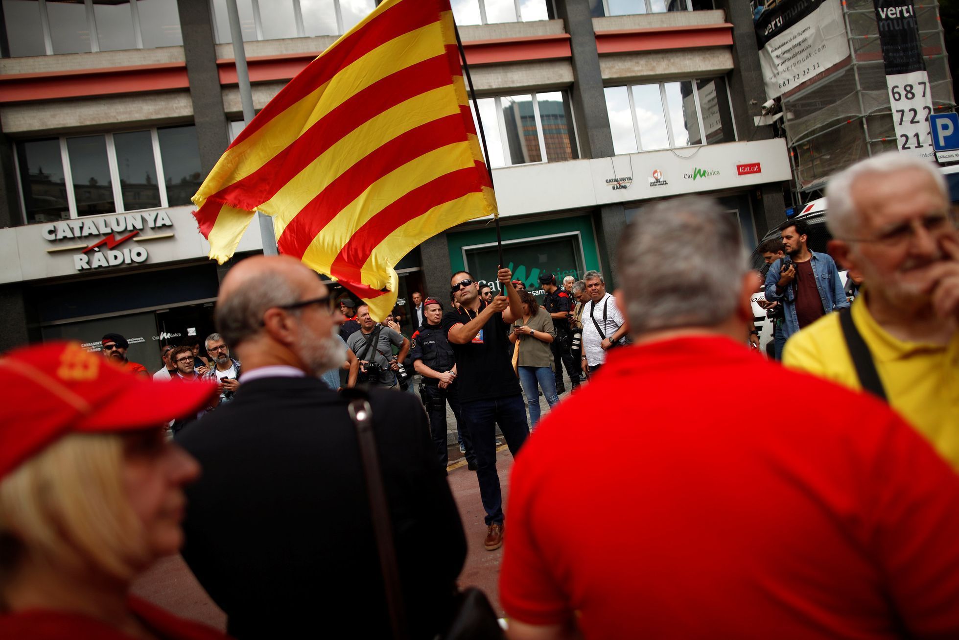 Protesty Katalánců v Barceloně, září 2017