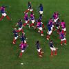 Francouzi slaví vítězství ve čtvrtfinále MS 2022 Anglie - Francie