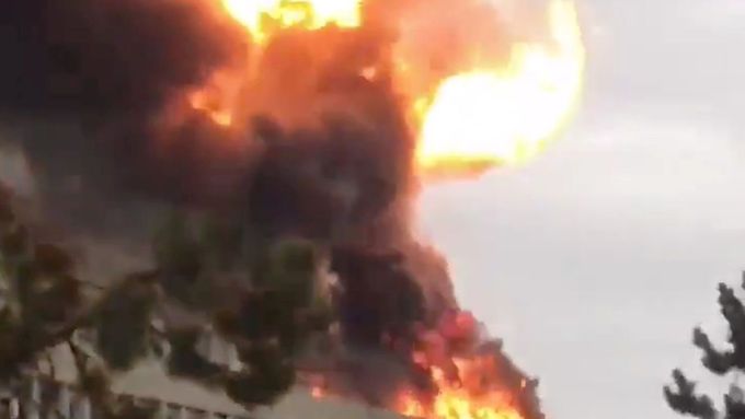 Výbuch na střeše univerzity ve francouzském Lyonu