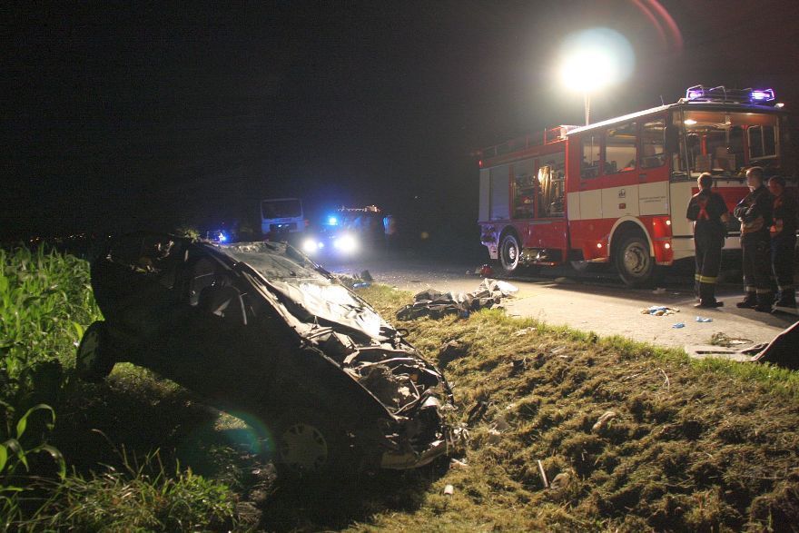 Nehoda u obce Rymice na Kroměřížsku