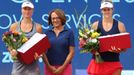 Prague Open 2015: Denisa Allertová, pražská primátorka Adriana Krnáčová  a María-Teresa Torrová Florová