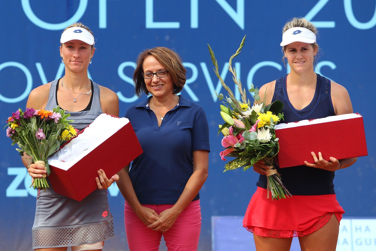 Prague Open 2015: Denisa Allertová, pražská primátorka Adriana Krnáčová  a María-Teresa Torrová Florová