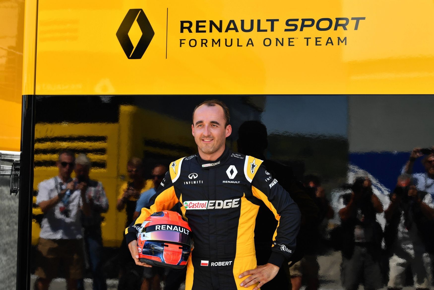 Robert Kubica při testech monopostu formule 1 Renault na Hungaroringu