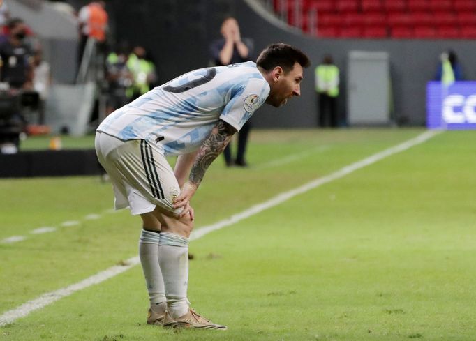 Soccer Football - Copa America 2021 - Group A - Argentina v Paraguay - Estadio Mane Garrincha, Brasilia, Brazil - June 21, 2021 Argentina's Lionel Messi REUTERS/Henry Rom