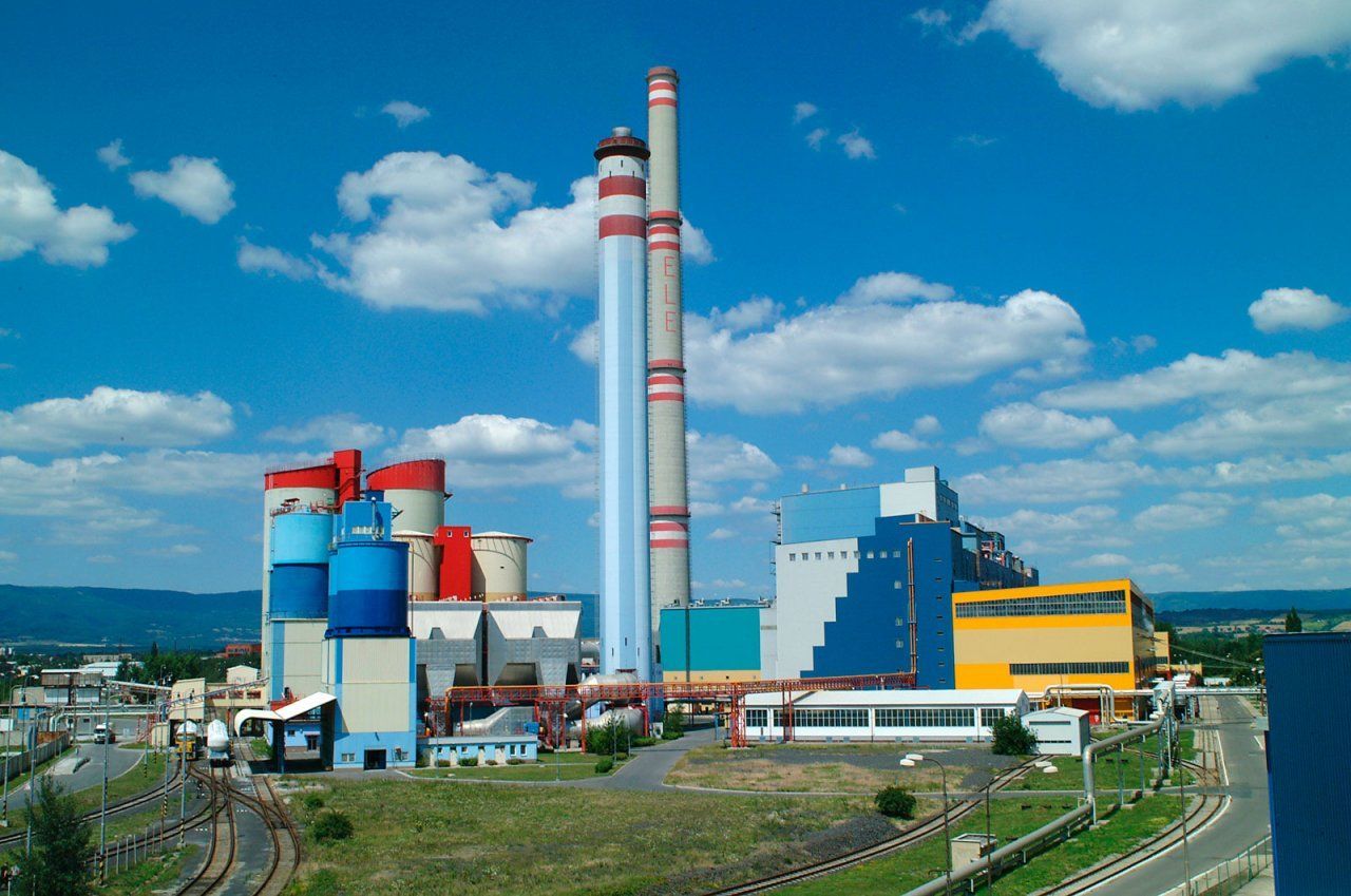 Elektrárna Ledvice Bílina čez elektrárna uhlí energetika