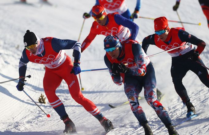 Luděk Šeller v olympijském týmovém sprintu.