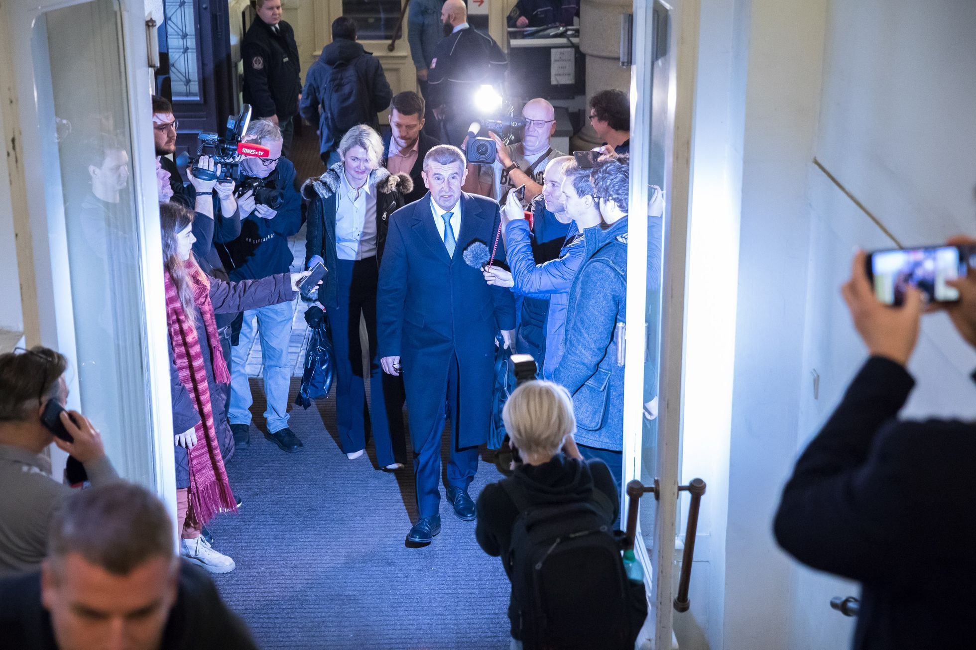 Bývalý premiér Andej Babiš u soudu, 6. ledna