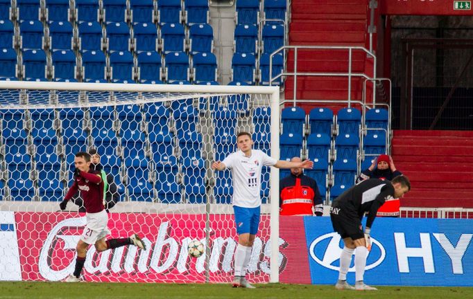 SL, Baník-Sparta: David Lafata slaví gól na 0:1