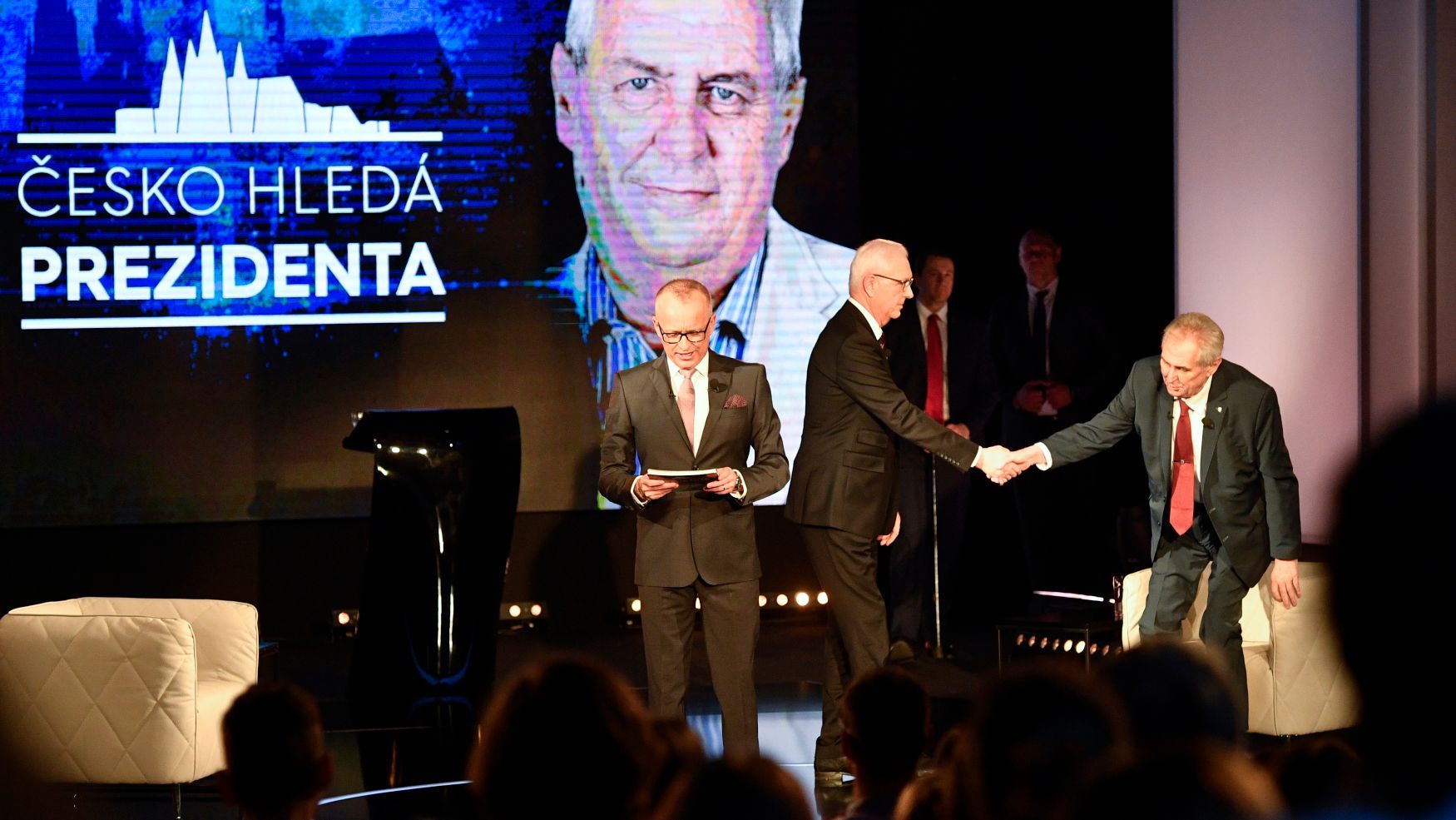 Prezidentská debata Miloše Zemana a Jiřího Drahoše na TV Prima