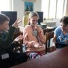 Ukrajinští uprchlíci v hotelu Legie v Praze