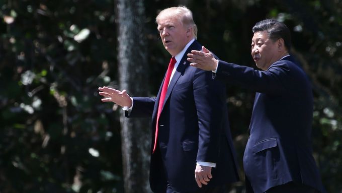 Donald Trump a Si Ťin-pching.