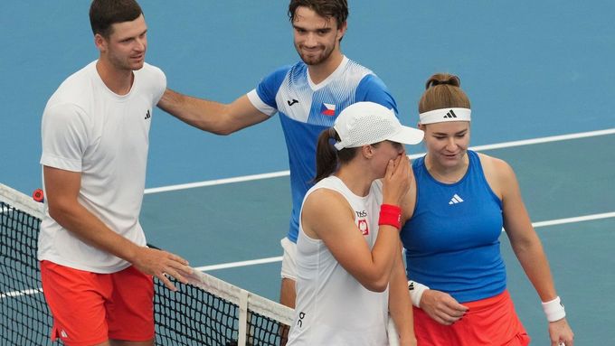 Hubert Hurkacz, Tomáš Macháč, Iga Šwiateková, Karolína Muchová (United Cup)