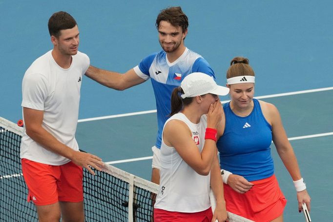 Hubert Hurkacz, Tomáš Macháč, Iga Šwiateková, Karolína Muchová (United Cup)