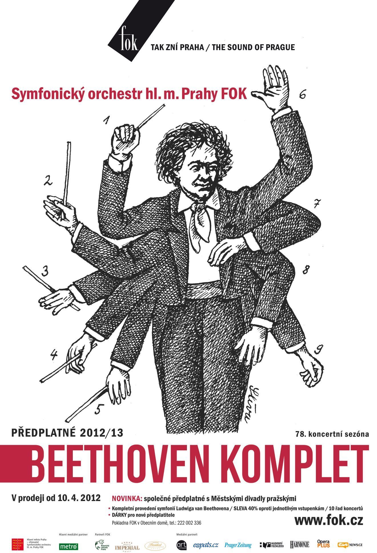 Jiří Slíva: Plakát ke koncertu orchestru FOK
