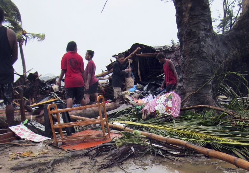 Tropická bouře Pam zasáhla souostroví Vanuatu