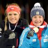 MS v biatlonu 2015, 15 km Ž: Gabriela Soukalová, Jekatěrina Jurlovová a Kaisa Mäkäräinenová