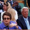 Celebrity na Wimbledonu 2018 (Billie Jean Kingová, Björn Borg)