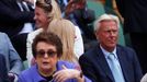 Celebrity na Wimbledonu 2018 (Billie Jean Kingová, Björn Borg)