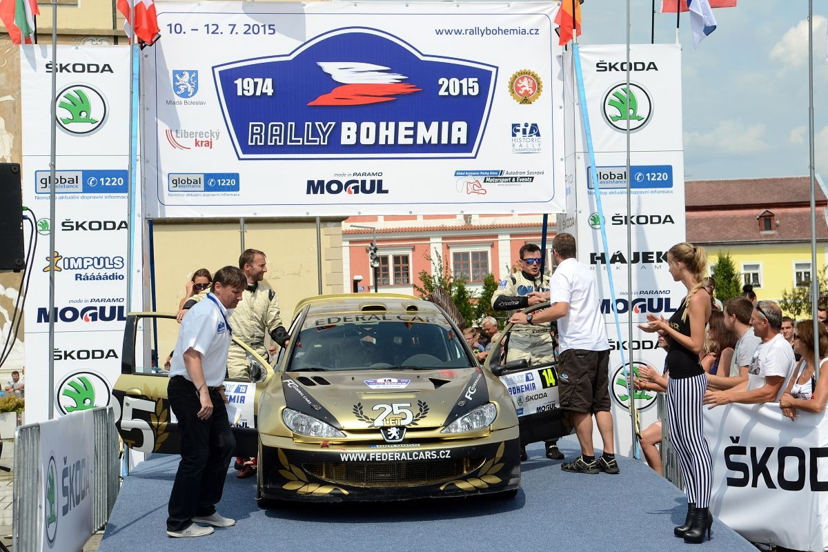 Rallye Bohemia 2015: Štěpán Vojtěch - Michal Ernst, Peugeot 206 WRC