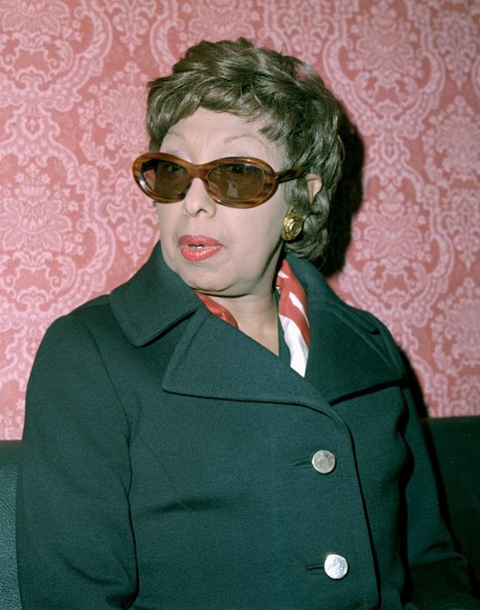 Bakerová v 70. letech při návštěvě Prahy.