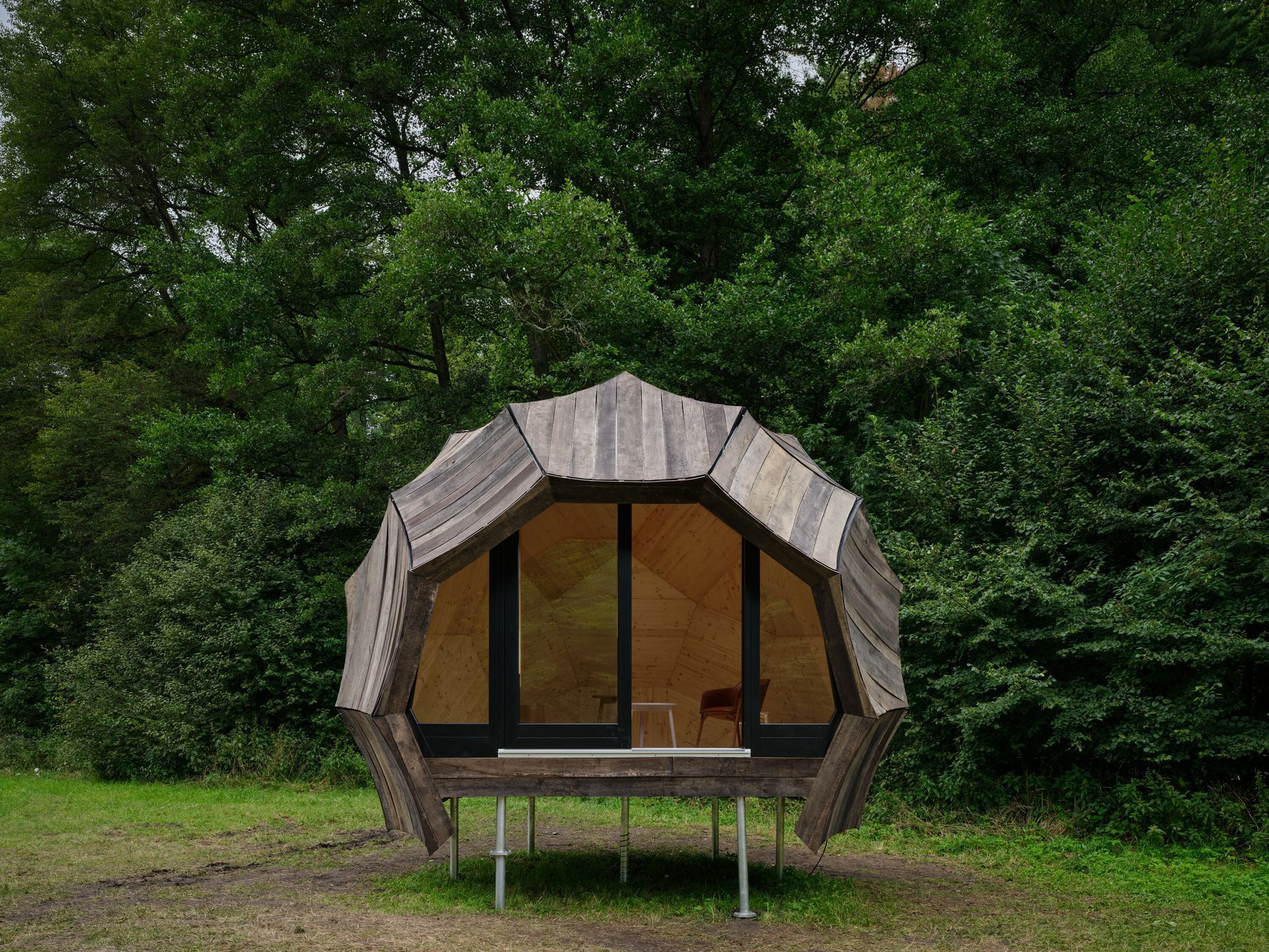 rekreační bydlení, glamping, škola, studenti, architektura, česká kamenice