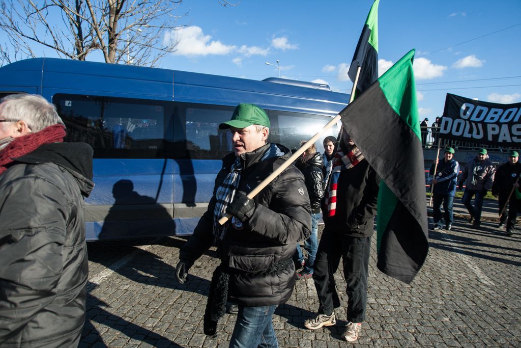Demonstrace za prolomení těžebních limitů