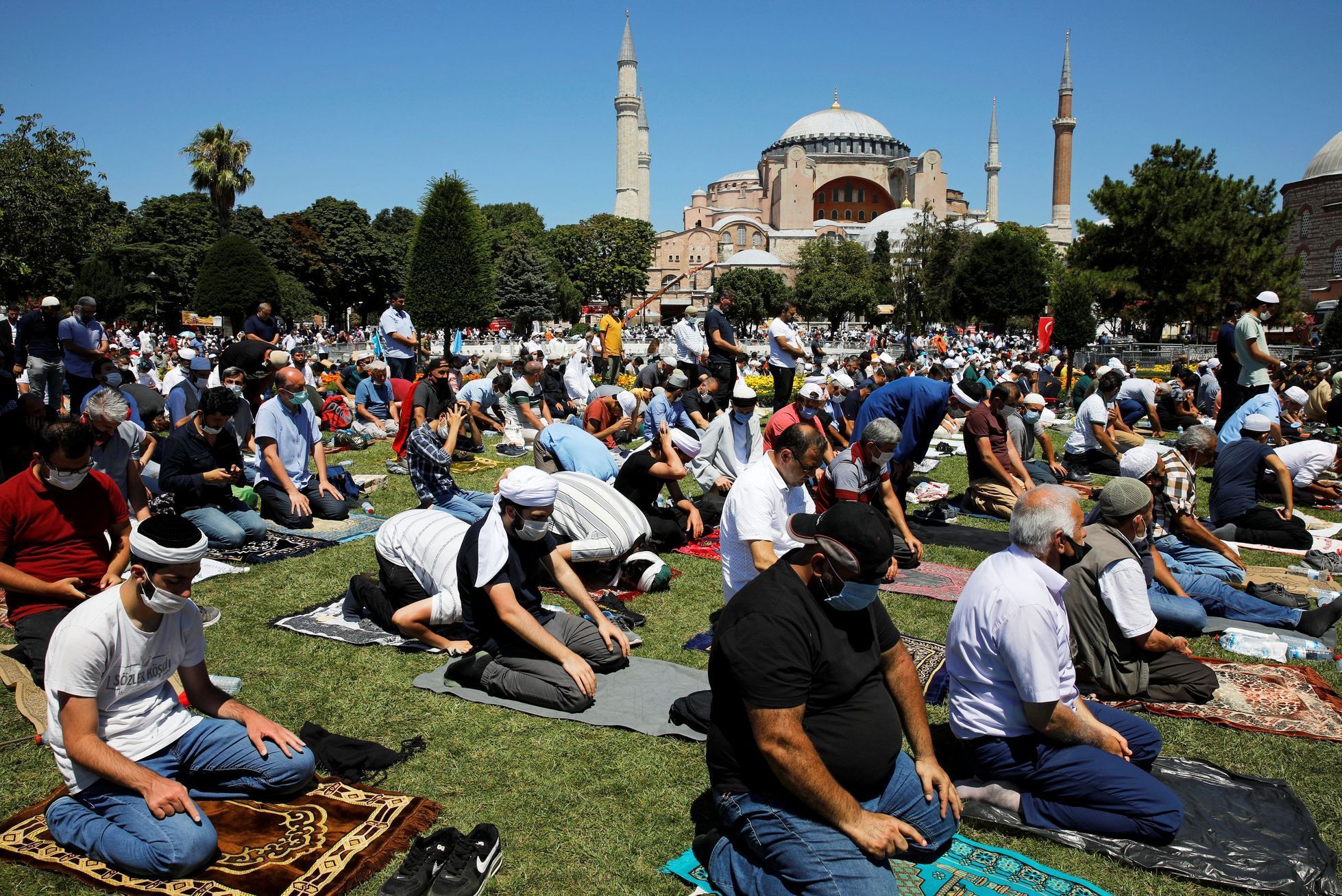 Hagia Sofia-modlitba před