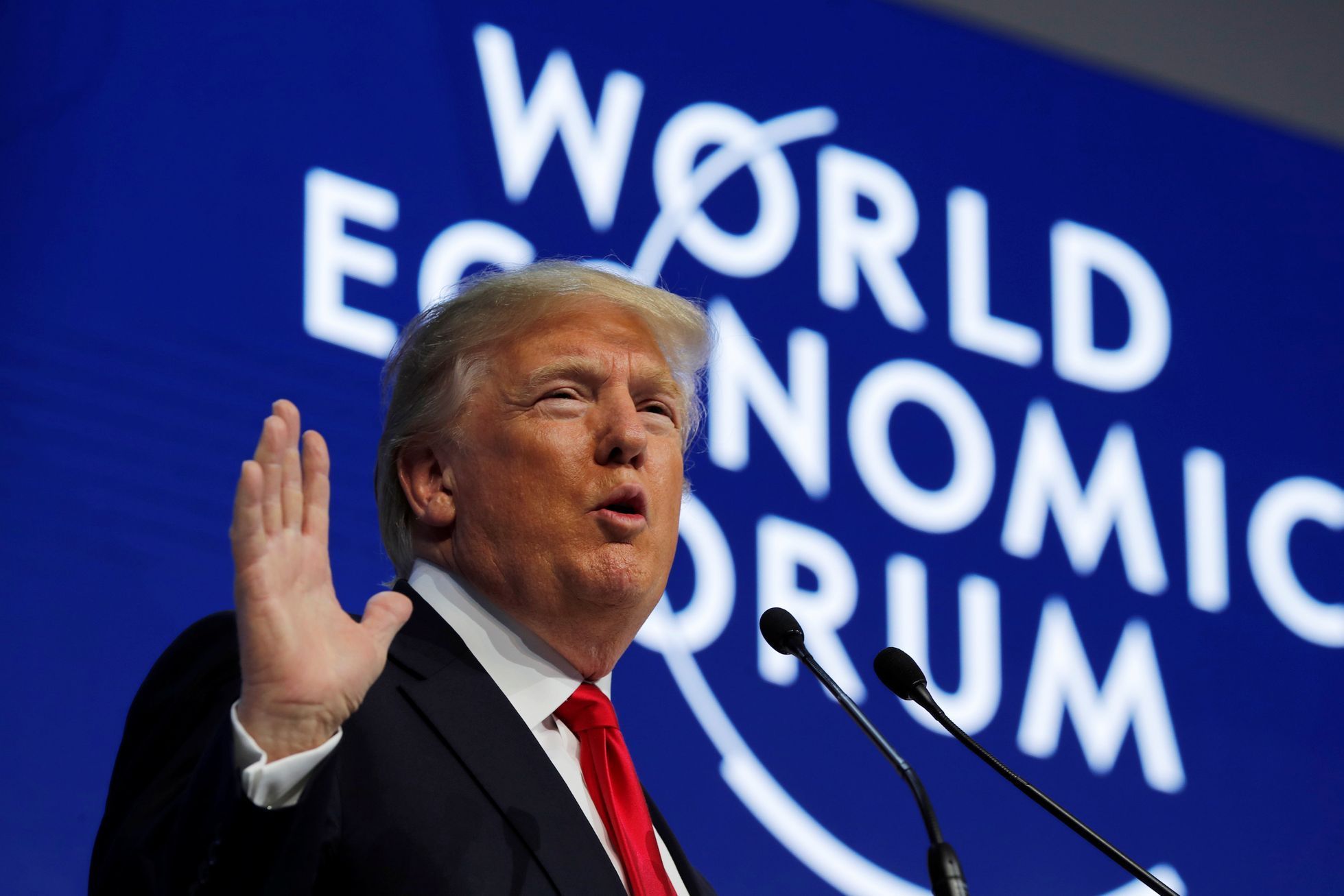 Donald Trump v Davosu na WEF
