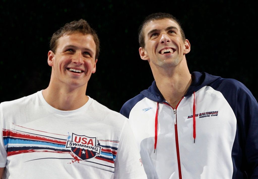 Ryan Lochte a Michael Phelps na olympijské kvalifikaci