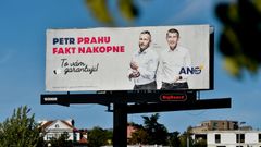 Babiš Stuchlík billboard komunální volby 2018