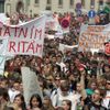 Studenti demostrovali proti státní maturitě