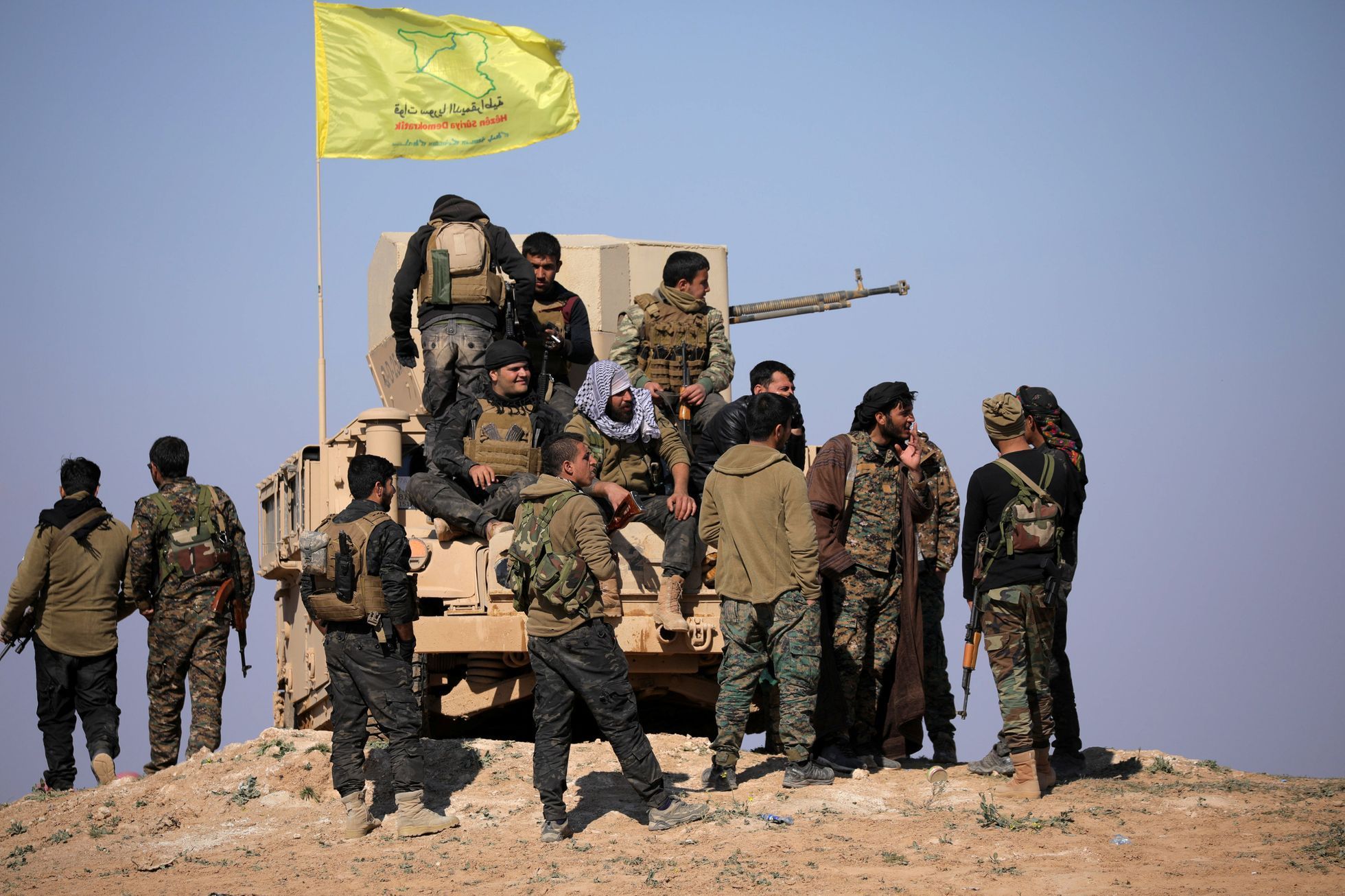 Bitva o Baghúz v Sýrii - členové SDF