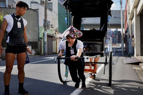 Japonsko rikša ženy
