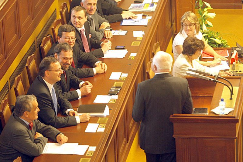Václav Klaus ve sněmovně