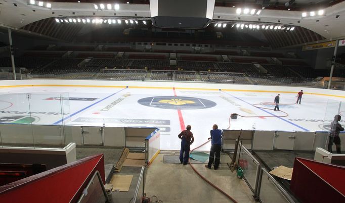 Tipsport Arena Praha - zázemí klubu HC LEV Praha před sezónou 2012/13.