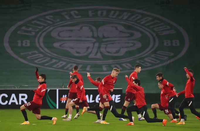 Sparťané před zápasem Evropské ligy Celtic Glasgow - Sparta PRaha