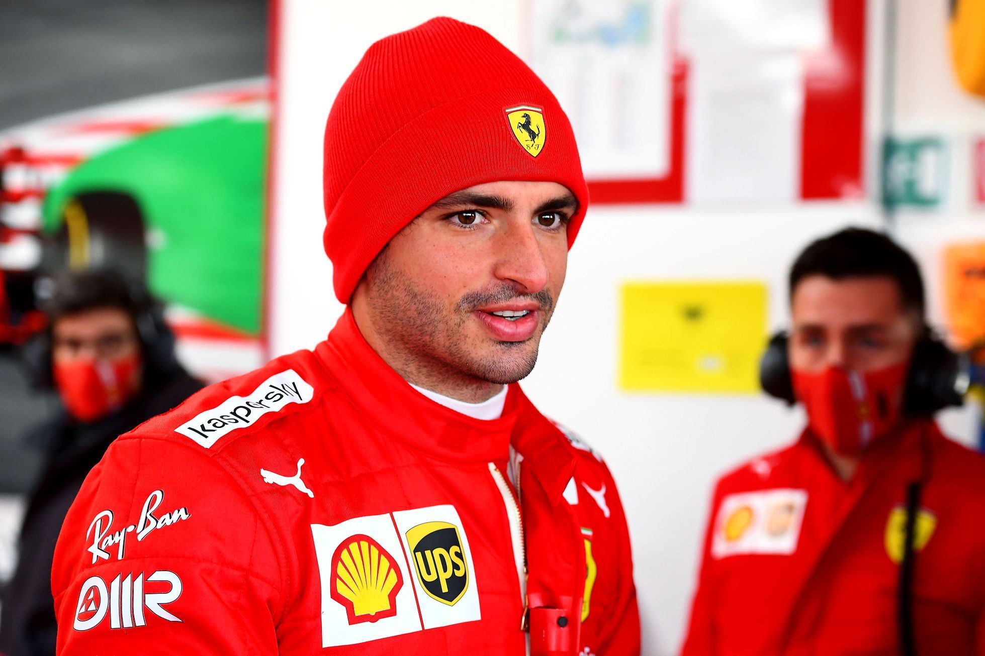 Carlos Sainz mladší při testech Ferrari