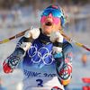 Therese Johaugová, vítězka skiatlonu na olympiádě v Pekingu 2022