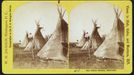 Típí indiánů z kmene Nez Perce. Montana, USA, rok 1871