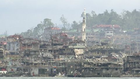 Město duchů. Záběry ze zničeného filipínského Marawi, které okupovali teroristé