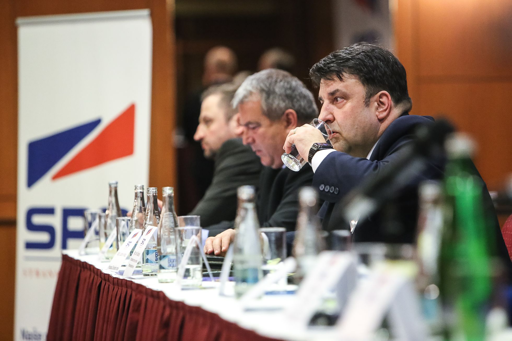 Volební sjezd SPO Zemanovci - Miloš Zeman, Martin Nejedlý, Vratislav Mynář - 28.3.2018